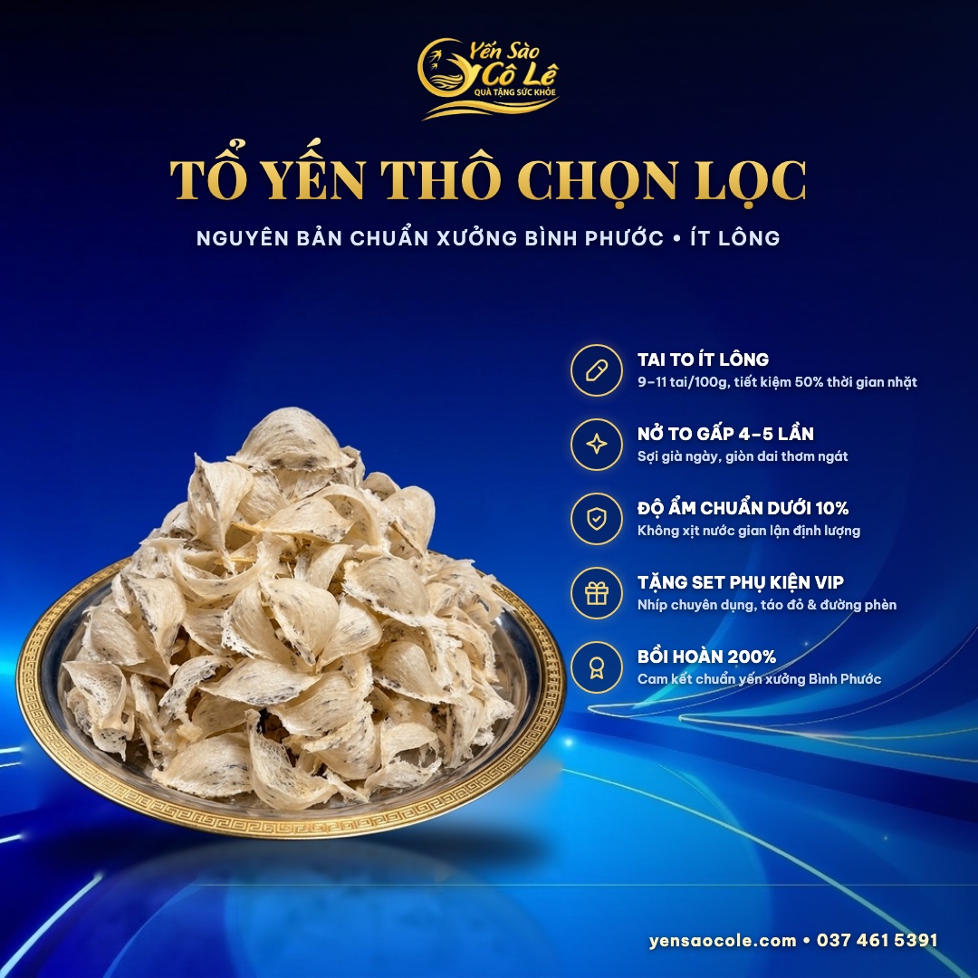 Yến Thô VIP Cô Lê (100g)